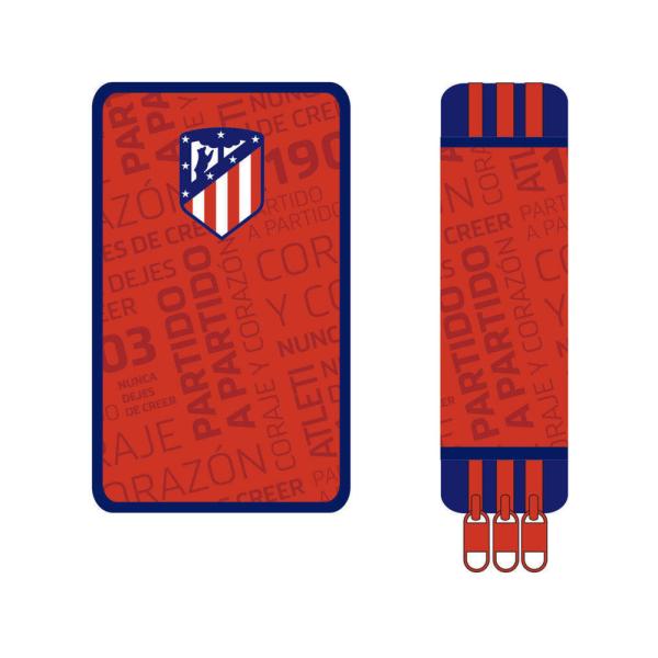 Plumier Triple Atlético De Madrid Rojo