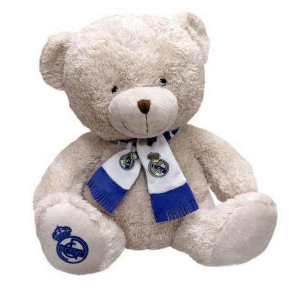 Peluche Real Madrid Oso con Bufanda 35 CM