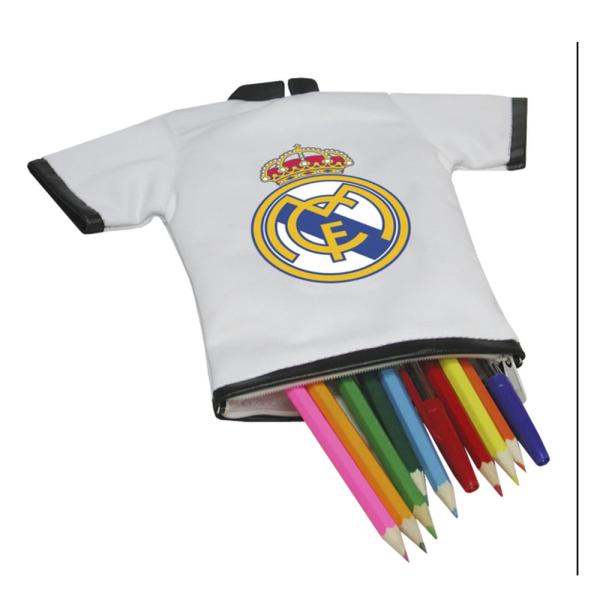 Portatodo Real Madrid con forma de camiseta