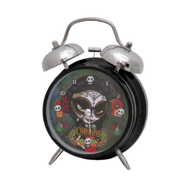 Reloj Despertador Catrinas Candela Campanas