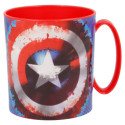 Taza Capitán América Icon de Plástico Para Microondas 350 ML