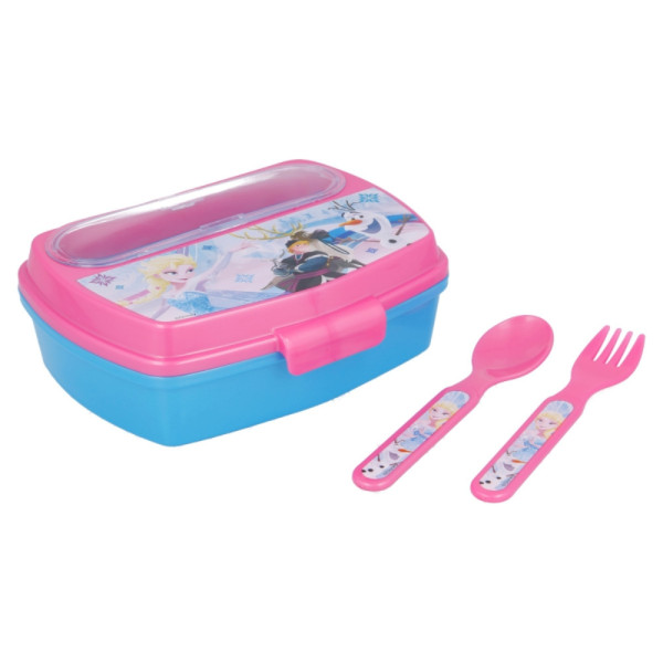 Sandwichera con Cubiertos Frozen Iridescent Aqua