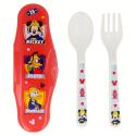 Set De Cubiertos Con Estuche Mickey Mouse Bombero