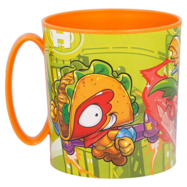 Taza Superthings de Plástico Para Microondas 350 ML