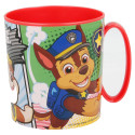 Taza Patrulla Canina Comic de Plástico Para Microondas 350 ML