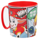 Taza Patrulla Canina Comic de Plástico Para Microondas 350 ML