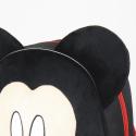 Mochila Guardería 3D Mickey Mouse Terciopelo Negro