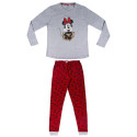 Pijama Invierno Minnie Mouse Mujer Gris