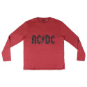 Pijama Invierno AC/DC Hombre Rojo