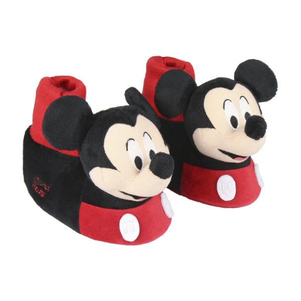 Zapatillas De Casa 3D Mickey Mouse Niño Negras