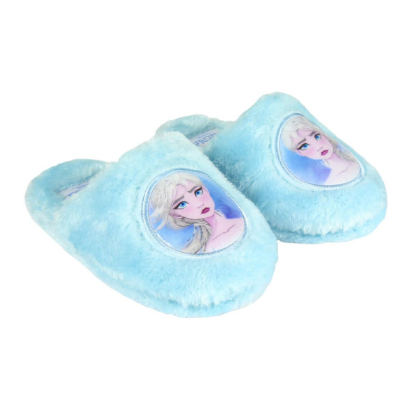 Zapatillas de Casa Frozen Niña Azules Peluche