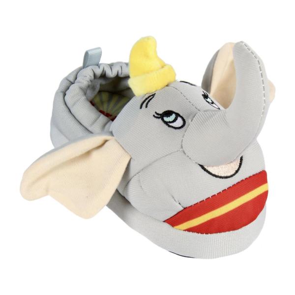 Zapatillas De Casa 3D Dumbo Niño Gris