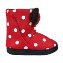 Zapatillas de Casa Bota Minnie Mouse Niña Rojas Lunares