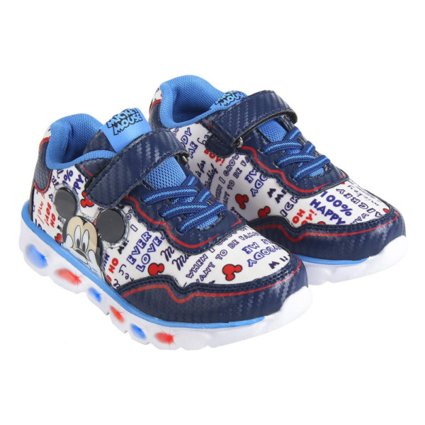 Zapatillas Deportivas con Luces Mickey Mouse Niño Azules Oscuro