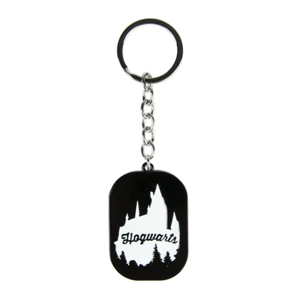 Llavero de Metal Harry Potter Hogwarts Negro