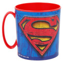 Taza Superman de Plástico Para Microondas 350 ML