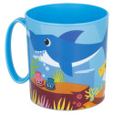 Taza Baby Shark de Plástico Para Microondas 350 ML