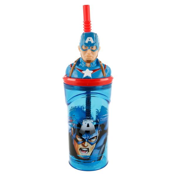 Vaso Capitán America con forma 3D 360 ml
