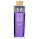 Botella De Cristal Con Funda De Silicona Minnie Mouse 585 ML