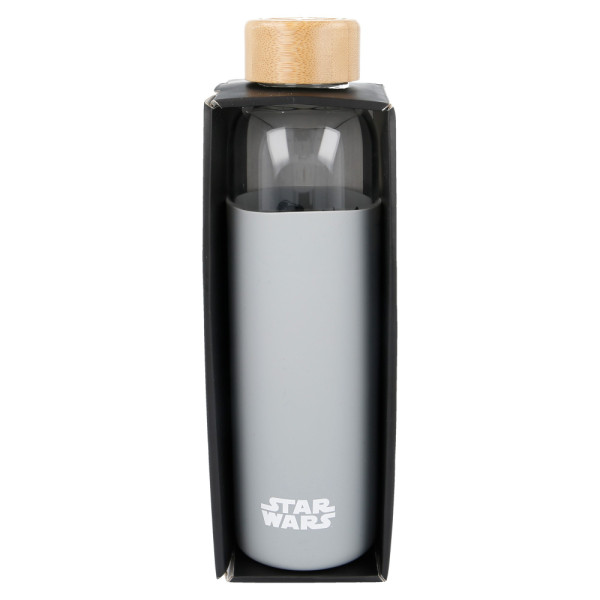 Botella de Cristal con Funda de Silicona Star Wars 585 ML