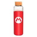 Botella de Cristal con Funda de Silicona Super Mario 585 ML