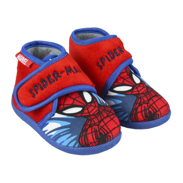 Zapatillas de Casa Media Bota Spiderman Niño Azules