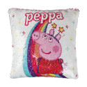 Cojín Peppa Pig con Lentejuelas 30x30
