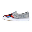 Zapatillas de Loneta Tipo Vans Spiderman Niño Grises
