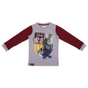 Pijama Invierno Harry Potter Niño Gris Escudos