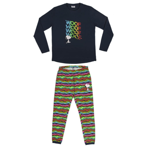 Pijama Invierno Snoopy Mujer Colores
