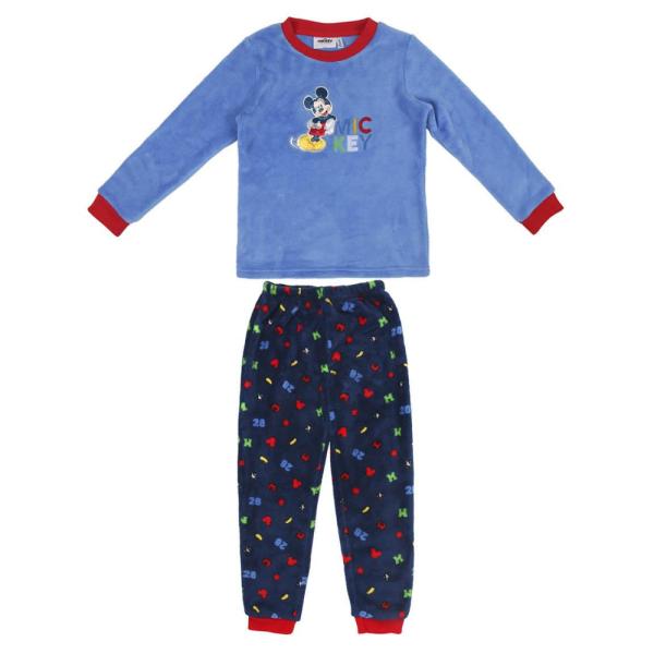 Pijama Invierno Mickey Mouse Niño Coralina Azul