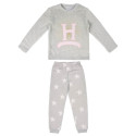 Pijama Invierno Harry Potter Niña Coralina Gris