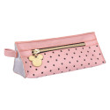 Estuche Portatodo Triangular Minnie Mouse Rosa con Lunares