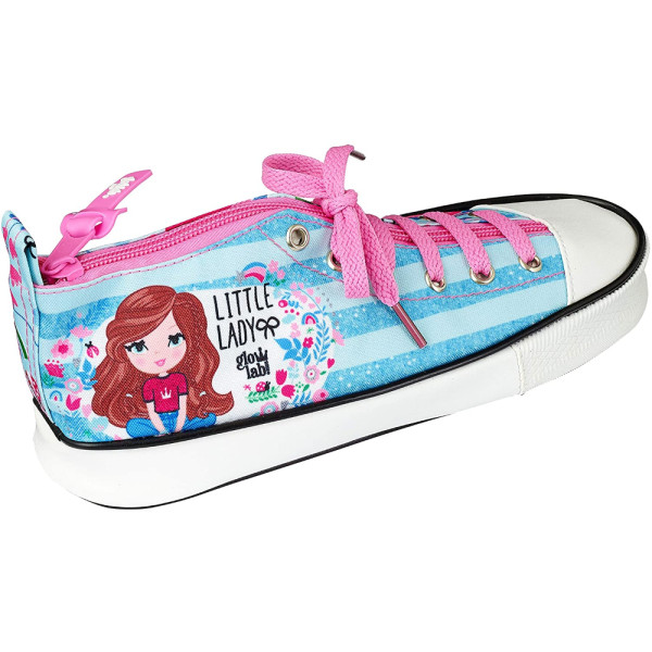 Estuche Portatodo Zapatilla 3D Glowlab Little Lady
