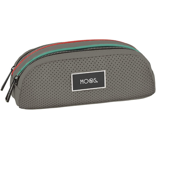 Estuche Portatodo Doble Moos Capsule Grey