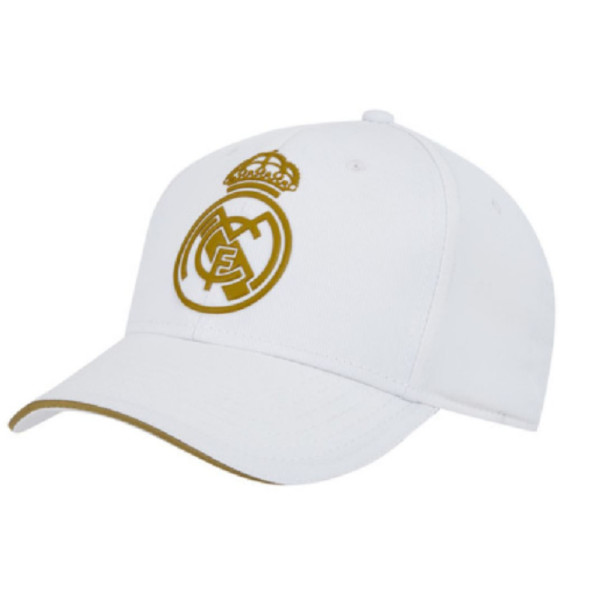 Gorra Real Madrid Escudo Blanco y Dorado Niño