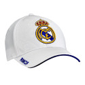 Gorra Real Madrid Rmcf Escudo Blanco Adulto