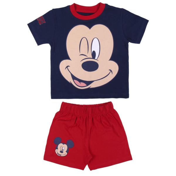 Pijama Verano Mickey Mouse Niño Azul Marino