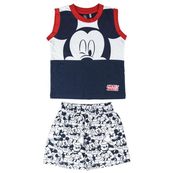 Pijama Verano Mickey Mouse Niño Rayas