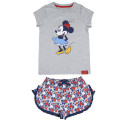 Pijama Verano Minnie Mouse Niña Gris
