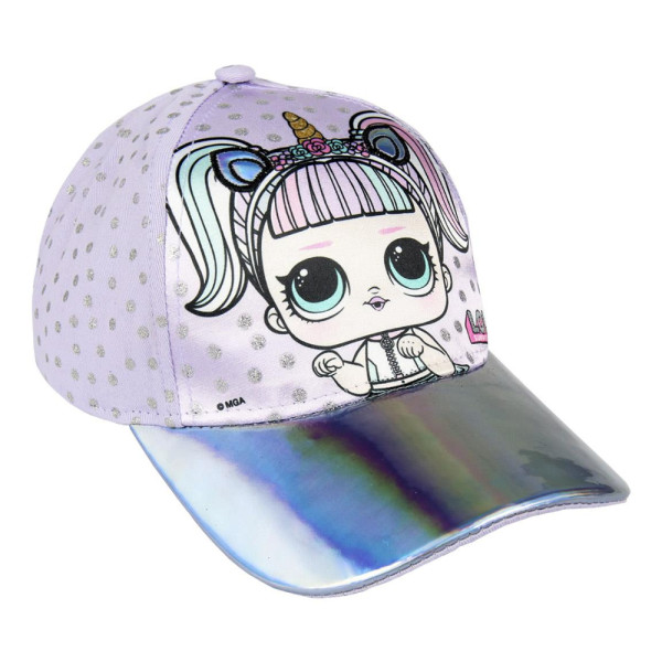 Gorra LOL Surprise Lila Metalizada Niña