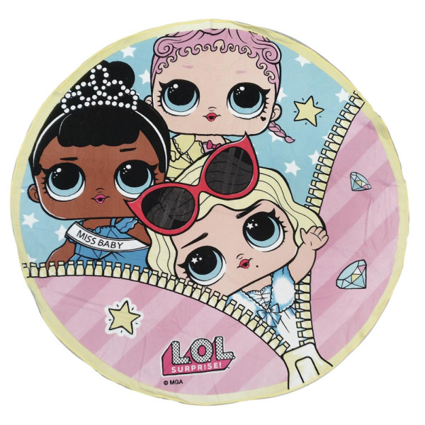 Toalla de Microfibra LOL Surprise Cremallera Redonda