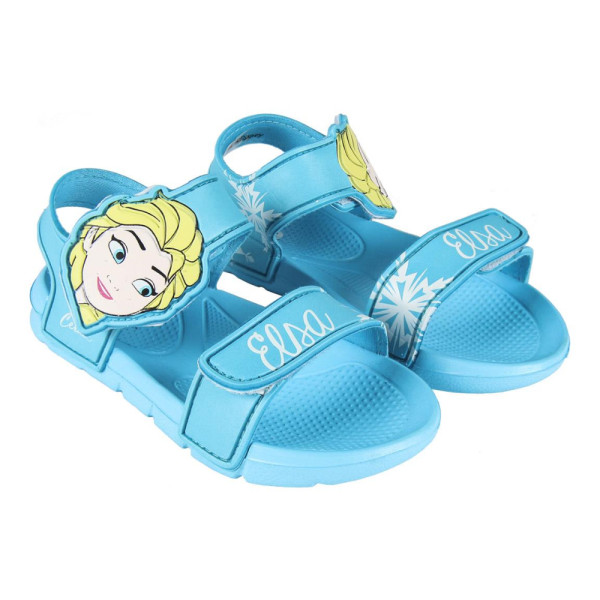 Sandalias Frozen Niña Goma Azules Elsa