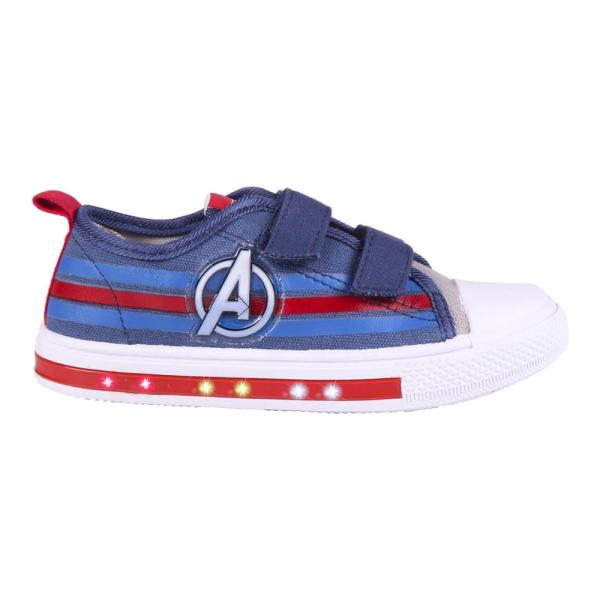 Zapatillas Con Luces Avengers Niño Azules