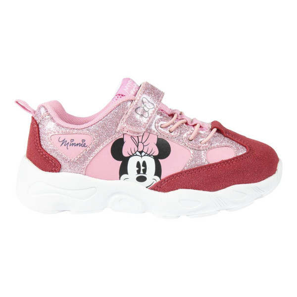 Zapatillas Deportivas Minnie Mouse Niña Rosas Metalizadas