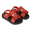 Sandalias Spiderman Niño Goma Rojas
