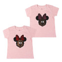 Camiseta de Manga Corta Minnie Mouse con Lentejuelas