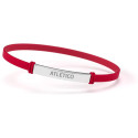 Pulsera de Silicona y Acero Atlético de Madrid Roja Junior