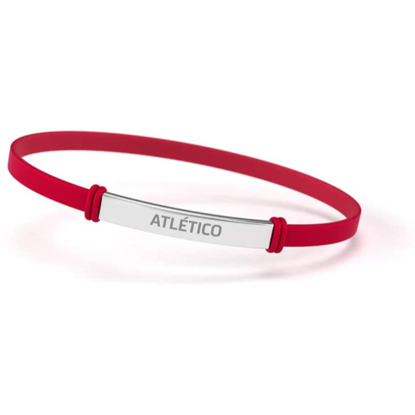 Pulsera de Silicona y Acero Atlético de Madrid Roja Junior