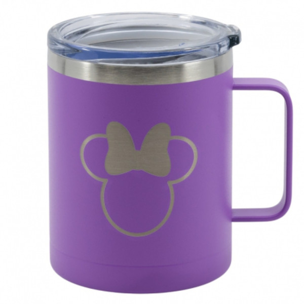 Taza Térmica de Acero Minnie Mouse Morada 380 ML